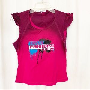 Hot Pink 80’s style Cotton top
